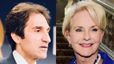 بسام راضى يناقش مع رئيسة منظمة الغذاء العالمى ارسال مساعدات انسانية عبر مطار العريش