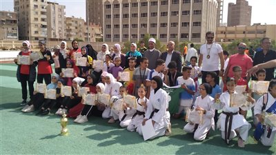 3 لاعبات في السويس يفوزن بذهبية الكاتا في بطولة المعاهد الأزهرية