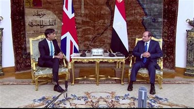 السيسي يبحث مع رئيس الوزراء البريطاني تداعيات الأوضاع في غزة
