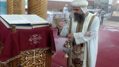 أسقف السويس يلتقى خدام كنيسة الشهيد العظيم مارجرجس