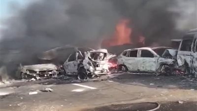 تفحم سيارات ووفيات ومصابين.. أسرار حادث الصحراوي اليوم