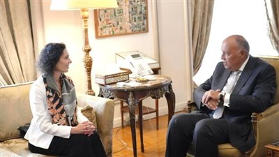وزير الخارجية يستقبل وزيرة خارجية بلچيكا في القاهرة