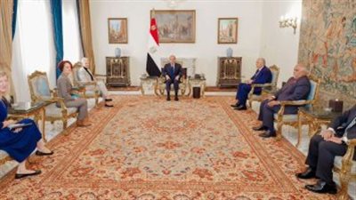 الرئيس عبد الفتاح السيسي يستقبل المديرة التنفيذية لبرنامج الغذاء العالمي
