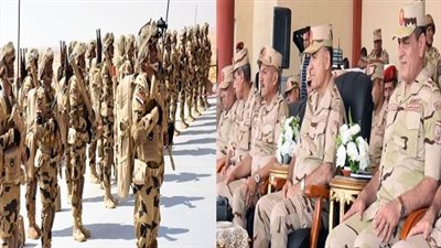 رئيس الأركان يشهد تنفيذ الجيش الثانى الميدانى لأحد الأنشطة التدريبية