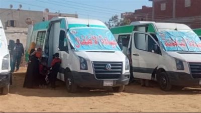  شباب جنيفة بالسويس يشهد قافلة طبية لعلاج المرضي بالمجان