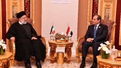 الرئيس السيسى ونظيره الإيرانى يؤكدان أهمية عدم اتساع دائرة الصراع فى المنطقة
