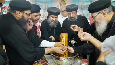 أسقف الوادى الجديد فى السويس للمشاركة في نهضة الشهيد مارجرجس