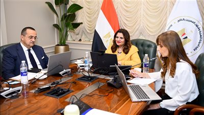 وزيرة الهجرة تلتقي عدد من أبناء الجاليات المصرية بالولايات المتحدة الأمريكية وكندا