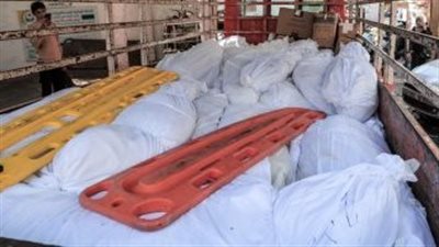 وصول جثامين 63 شهيدا للمستشفى الإندونيسي في قطاع غزة