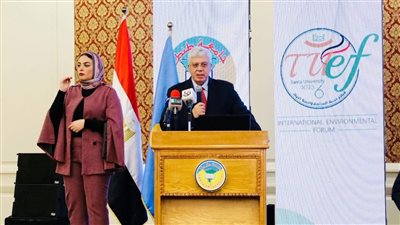 وزير التعليم العالي يفتتح المنتدى الدولي البيئي السادس لجامعة طنطا