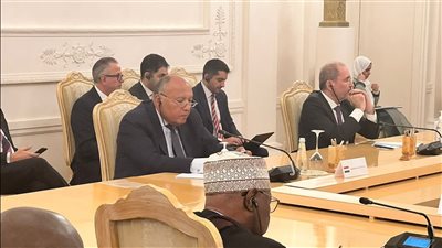 سامح شكري يُشارِك مع أعضاء اللجنة الوزارية العربية/الإسلامية في لقاء وزير خارجية روسيا