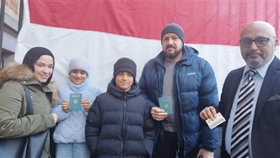  استمرار توافد المصريين على سفارتنا ببروكسل للإدلاء بأصواتهم في انتخابات الرئاسة 