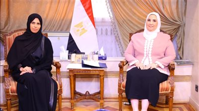 وزيرة التضامن الاجتماعي تستقبل وزيرة الدولة للتعاون الدولي بقطر 
