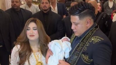 بحضور نجوم المهرجانات.. حمو بيكا يحتفل بـ سبوع ابنته تاج 