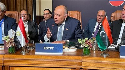 وزير الخارجية يلقي كلمة مصر خلال الدورة السادسة لمنتدى التعاون العربي الروسي