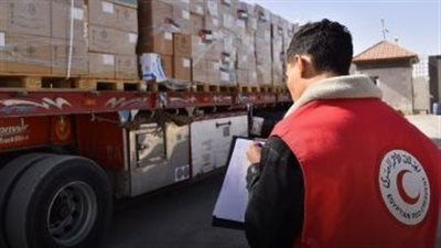 الهلال الأحمر الفلسطينى: الاحتلال يفرض قيودا على دخول المساعدات إلى غزة