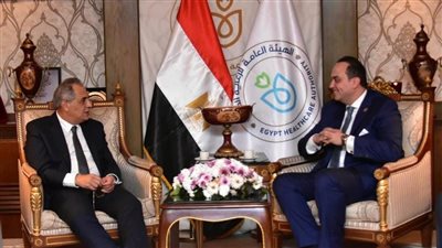 رئيس هيئة الرعاية الصحية يلتقي نائب وزير الإتصالات لمتابعة ميكنة منظومة التأمين الصحي الشامل 