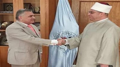 رئيس جامعة السويس يستقبل وكيل وزارةالأوقاف بالمحافظة