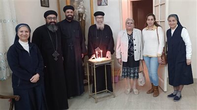 الكنيسة الأرثوذكسية بالسويس تهنئ راهبات الكاثوليك بعيد الميلاد المجيد