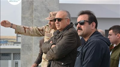 الدكتور هانى سويلم والعقيد بهاء الغنام يتفقدان محطة الحمام لمعالجة مياه الصرف الزراعى بغرب الدلتا