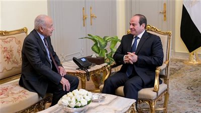 السيسي يستقبل أمين جامعة الدول العربية لمناقشة المستجدات في غزة