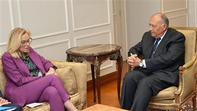 وزير الخارجية يستقبل كبيرة منسقي الأمم المتحدة للشئون الإنسانية وإعادة الإعمار في غزة