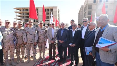 وزير التعليم العالي يتفقد الأعمال الإنشائية والتنفيذية بفرع جامعة السويس بأبورديس بجنوب سيناء