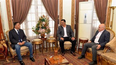 محافظ الدقهلية ورئيس جهاز المخابرات العامة يقدمون التهنئه للقيادات الأمنية بعيد الشرطة الـ 72                