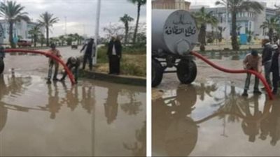  لليوم الثانى.. اُمطارا غزيرة تغزو محافظة الدقهلية ومراكزها 