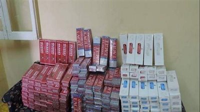 بقصد حجبها عن التداول.. ضبط قرابة 10 آلاف عبوة سجائر مختلفة الأنواع داخل مخزن بالقليوبية 