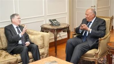 وزير الخارجية يبحث مع مسئول أمريكى جهود نفاذ المساعدات لقطاع غزة
