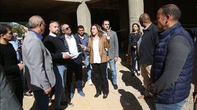 وزيرة الثقافة تتفقد عددًا من المواقع الثقافية قيد الإنشاء والتطوير بمحافظة أسوان لمتابعة الموقف التنفيذي وسير العمل بها