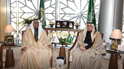 مندوب المملكة السعودية لدى الجامعة العربية يستقبل رئيس البرلمان العربي