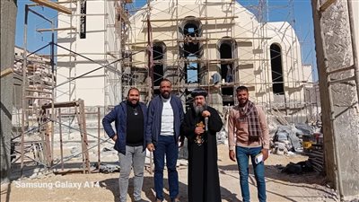 أسقف السويس يتفقد كنيسة القديس الأنبا بولا بمدينة أحمد زويل