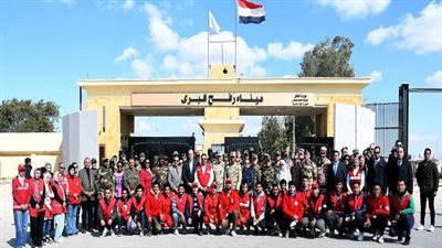 القوات المسلحة تنظم زيارة لوفد من أعضاء التمثيل العسكري العربي والأجنبي لمعبر رفح البري ومستشفى العريش العام 