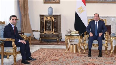 العلاقات الثنائية بين البلدين.. تفاصيل إجتماع الرئيس السيسي ووزير خارجية فرنسا