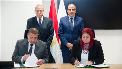 سويلم واللواء الهجان يشهدان توقيع بروتوكول تعاون لتعظيم الاستفادة من أملاك الري بمحافظة القلوبية