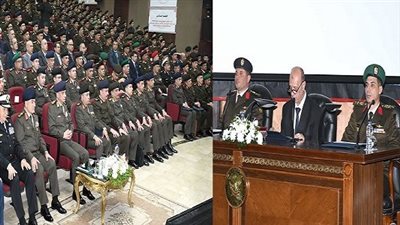 وزير الدفاع والإنتاج الحربى يشهد مناقشة البحث الرئيسى لكلية القادة والأركان