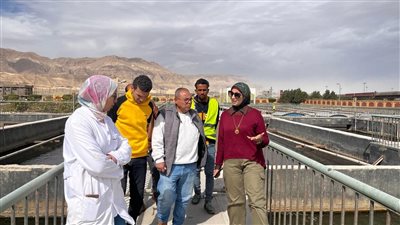 رئيس جهاز السويس الجديدة تتفقد محطة معالجة المخلفات الصناعية  