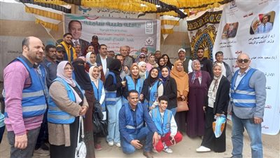 حياة كريمة بالسويس تنظم قافلة طبية مجانية بمنطقة جنيفة