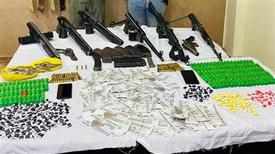 بحوزة عناصر إجرامية بالمنوفية.. ضبط أسلحة نارية وذخائر وكمية من المواد المخدرة والعملات المقلدة 