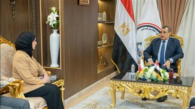 وزير الدولة للإنتاج الحربي يستقبل سفيرة مملكة البحرين بمصر لبحث سبل التعاون المشترك