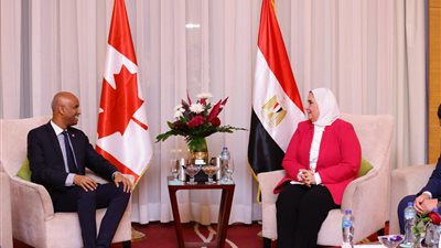 وزيرة التضامن الاجتماعي تلتقي وزير التنمية الدولية الكندي