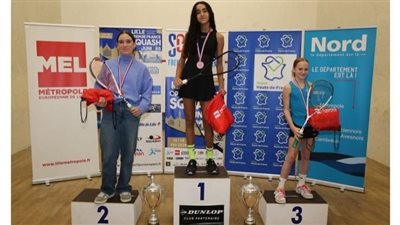 اللاعبة المصرية لانا فتح الله تفوز بالمركز الأول للناشئات تحت 13 سنة ببطولة فرنسا المفتوحة