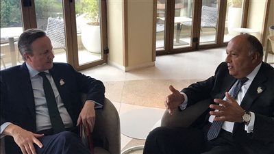 وزير الخارجية سامح شكري يلتقي نظيره البريطاني على هامش اجتماعات مجموعة العشرين