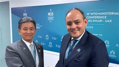 وزير التجارة والصناعة يعقد سلسلة لقاءات مكثفة مع عدد من وزراء تجارة الدول أعضاء بمنظمة التجارة العالمية