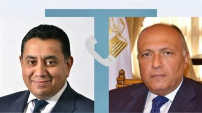 وزير الخارجية يؤكد لوزير بريطانى مخاطر أية عمليات عسكرية برية فى رفح الفلسطينية