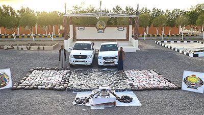 قوات حرس الحدود تنجح فى إحباط محاولة لتهريب كميات كبيرة من المواد المخدرة فى جنوب مصر