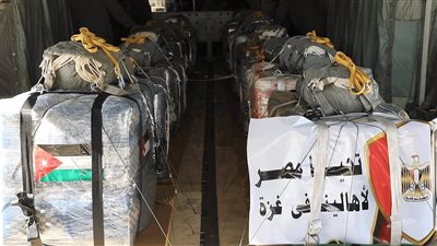 مصر تشارك فى تحالف دولى لإسقاط المساعدات الإنسانية والمعونات الإغاثية على قطاع غزة