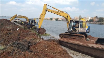 سويلم يتابع أعمال تطوير وحماية نهر النيل وفرعيه ، وإزالة التعديات على مجرى نهر النيل